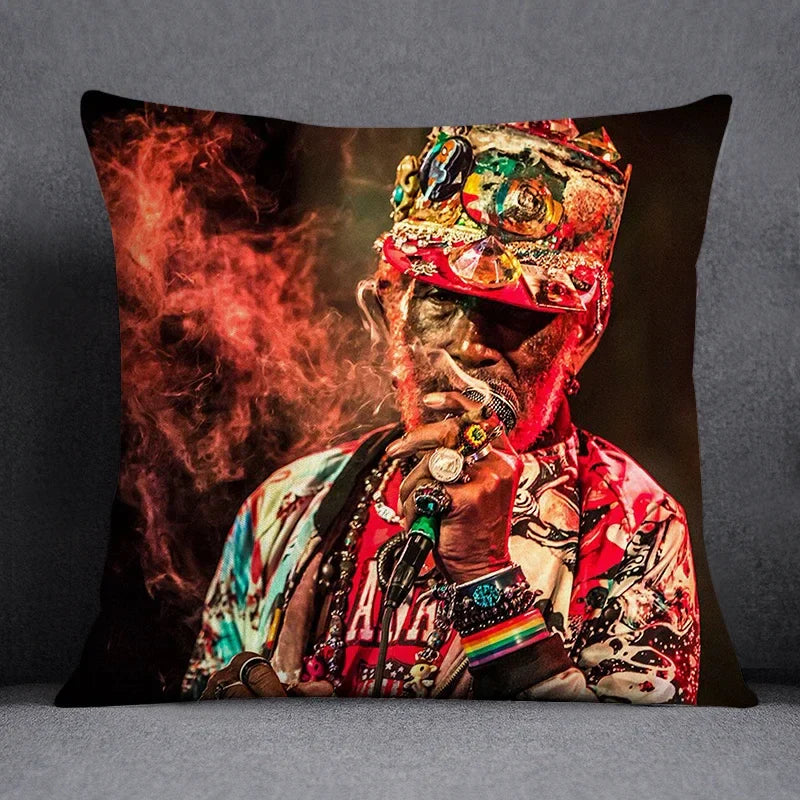 Axyaa Green Leaf Theme Pillowcase - Decorative Polyester Home Decoration 45*45cm