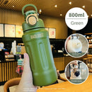 Axyaa Insulated Straw Cup: Portable 316 Stainless Steel, Large Capacity for Sports & Students