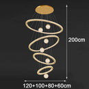 Axyaa Crystal Stair Chandelier for Modern Indoor Lighting