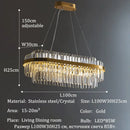 Axyaa Crystal Chandeliers for Modern Luxury Living & Dining Rooms