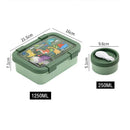 Axyaa Cartoon Plastic Lunch Box & Soup Bowl Set