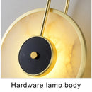 Axyaa Marble LED Wall Lamp: Modern Luxury Indoor Lighting for Living Room & Bedroom