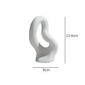 Axyaa Abstract Ceramic Vase Home Decor White Wedding Flower Hydroponics