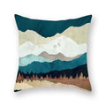Axyaa Gold Mountains Geometric Sun Moon Cushion Cases- Home Decor Almofadas
