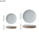 Axyaa Round Ceramic Plate Set for Stylish Dining Experience
