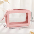 Axyaa Transparent Cosmetic Bag: Large Capacity Makeup Pouch & Toiletry Case