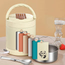 Axyaa Electric Heated Lunch Box: Portable Stainless Steel Food Warmer
