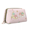 Axyaa Little Twin Stars Makeup Bag - Large Capacity Toiletry Storage Case
