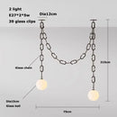 Axyaa Dark Green Glass Chandelier for Modern Retro Decor