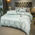 Axyaa Embroidered Bedding Set King Size Duvet Cover Set Skin Friendly Blanket Cover