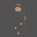 Axyaa Crystal Glass Ball Chandelier for Home Decor
