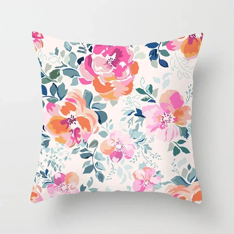 Axyaa Rose Flowers Cushion Cover 45*45cm Home Decor Sofa Car Pillow Cover