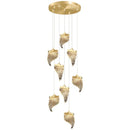 Axyaa LED Chandelier: Stylish Staircase and Ceiling Pendant Lighting for Living and Dining Rooms