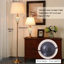 Axyaa Modern Chinese Ceramics LED Floor Lamp for Home Living Room & Bedroom