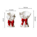 Axyaa Ceramic Vase Bow Tie Bouquet | Home Decoration & Terrarium Handicrafts
