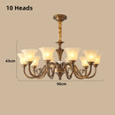Axyaa Luxury Frosted Glass Chandelier for Living Room Bedroom
