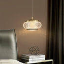 Axyaa Nordic Crystal Oval LED Chandelier for Living Room Home Decoration