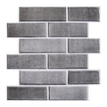 Axyaa 3D Faux Brick Peel and Stick Wall Panel Tile Sticker Self-adhesive 30cm X 30cm