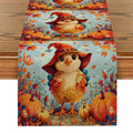 Axyaa Thanksgiving Table Runner: Washable Dining Cloth for Indoor Outdoor Home Décor