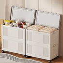 Axyaa Toy Storage Box on Wheels - 55/65/75cm, Bedroom Organizer for Toys & Clothes