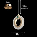 Axyaa Nordic Light Luxury Acrylic LED Chandelier for Home and Events