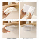 Axyaa Clear Drawer Organizer for Cotton Pads, Swabs, Floss - Under Mirror Cabinet Storage