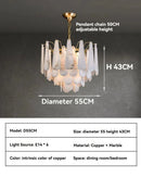 Axyaa Modern LED Rain Drop Chandelier for Bedroom and Living Room