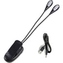 Axyaa Adjustable Clip-On Book Light | Neutral White Night Reading | Portable & Freestanding