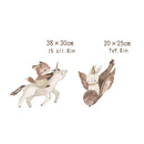 Axyaa Animal Vinyl Wall Stickers Nordic Style Decals for Nursery Bedroom Home Art