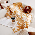 Axyaa Winter Christmas Tree Knitted Sofa Blanket Cozy Multifunctional Universal Blanket