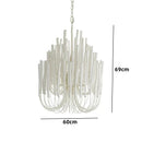 Axyaa Nordic Wooden Candlestick Chandelier Hanging Lamp for Home Lighting