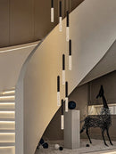 Axyaa Modern Cylindrical Chandelier for Nordic Living Room, Indoor Lighting and Staircase