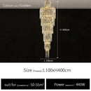 Axyaa Luxury Crystal Chandelier for Villa Living Rooms and Hotel Halls
