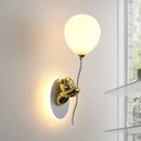 Axyaa Glass Balloon Bear Wall Lamps for Children's Room Lighting