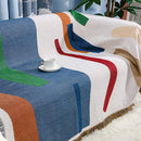 Axyaa Jacquard Multi-Functional Sofa Blanket: Camping, Picnic, Moisture-Proof Mats