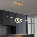 Axyaa Modern Spiral LED Pendant Lights - Creative Dining Chandeliers for Home Decor