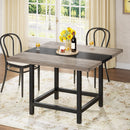Axyaa Farmhouse Square Dining Table: 4-Person Wooden Kitchen Table