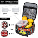 Axyaa Bill Cipher Lunch Bag: Insulated Thermal Food Container - Portable Cooler Box