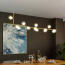 Axyaa Nordic Glass Chandelier Pendant Lamp for Modern Living Room Decor