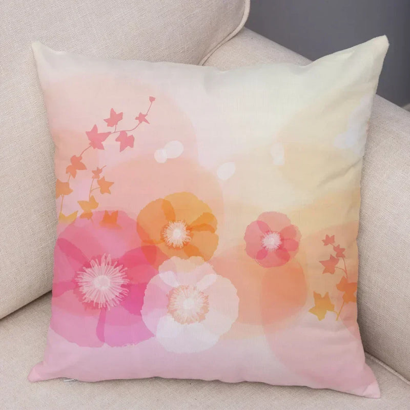Axyaa Geometric Flower Print Pillowcase Collection