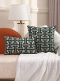 Axyaa Modern Embroidery Detail Cushion Cover, Home Decor Throw Pillow Case