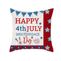 Axyaa LOVE USA Patriotic Letters Decorative Cushion Cover - Cartoon Style Home Decor Pillowcase