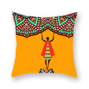 Axyaa Ethnic Elephant Mandala Cushion Cover - Bohemian Style Decorative Pillowcase