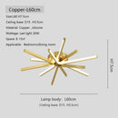 Axyaa Copper Gold LED Ceiling Lamp for Living Room Bedroom Study Lighting