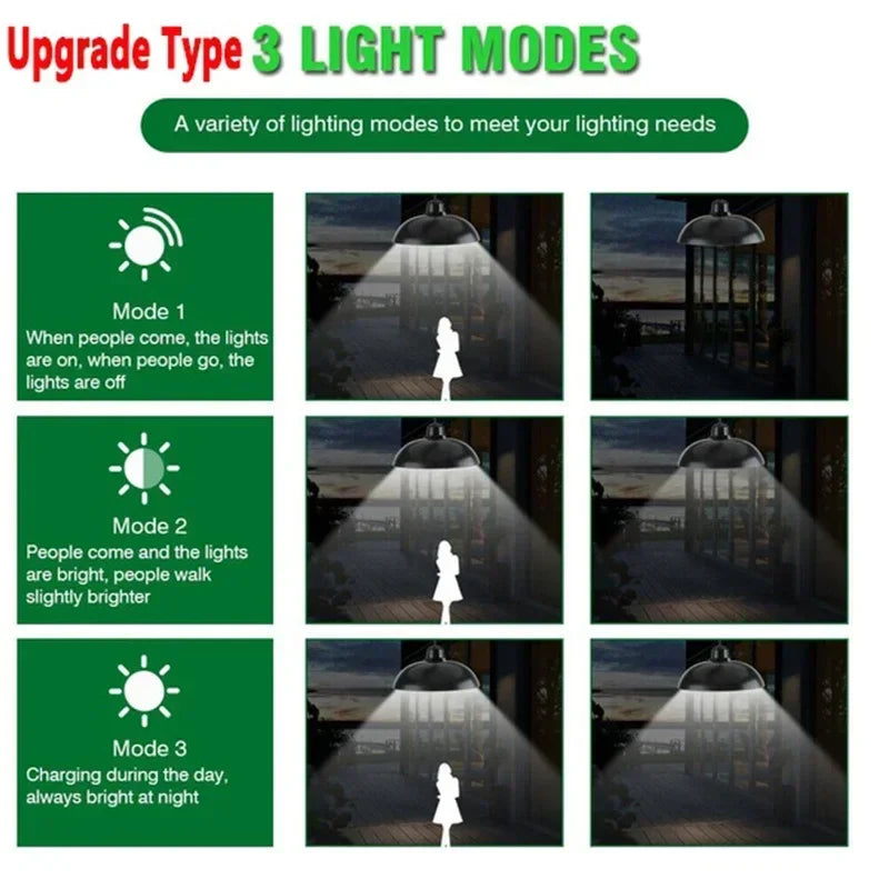 Axyaa Solar Outdoor Chandelier: Waterproof LED Pendant Light with Remote Control