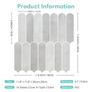 Axyaa Fish Scale Tile Stickers: 3D Self-adhesive for Living Room, Bathroom - Pack of 10