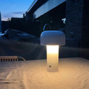 Axyaa Mushroom Table Lamp: Wireless Touch USB Rechargeable Night Light