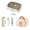 Axyaa Stainless Steel Lunch Box with Lid - Portable & Microwave Safe
