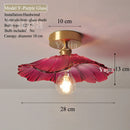Nordic Glass/Ceramic Ceiling Light by Axyaa - Vintage E27 Fixture for Hallway