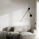 Axyaa Flexible Swing Arm Black Wall Lamp for Bedroom and Study Room